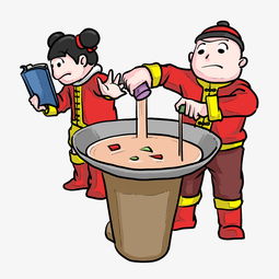 2019猪年春节调皮的福娃插画图片素材 其他格式 下载 动漫人物大全